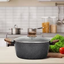 Stew  Pot Black Doted